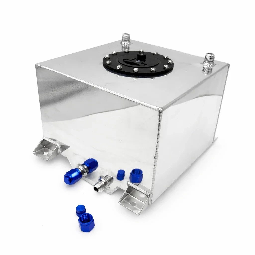 Bezpieczny Zbiornik Paliwa 20L Aluminiowy - Srebrny