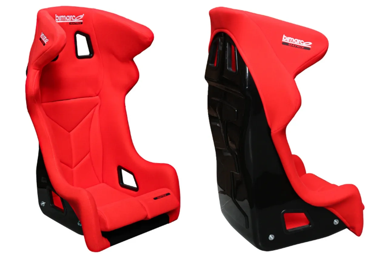 Fotel Sportowy Bimarco Matrix Welur Red FIA