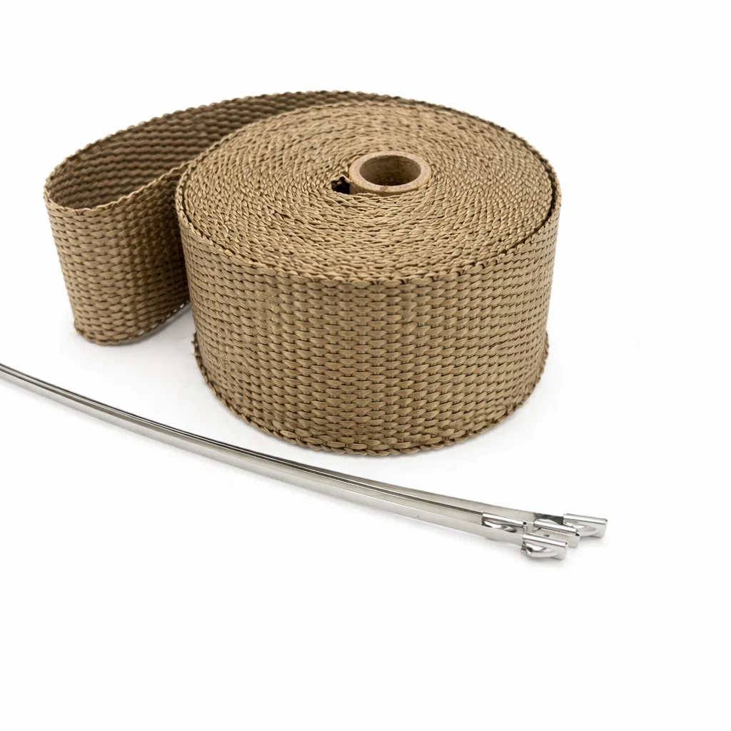 Taśma termiczna Bandaż 51mm x 10m Tytanowa + 4 x opaska ball-lock