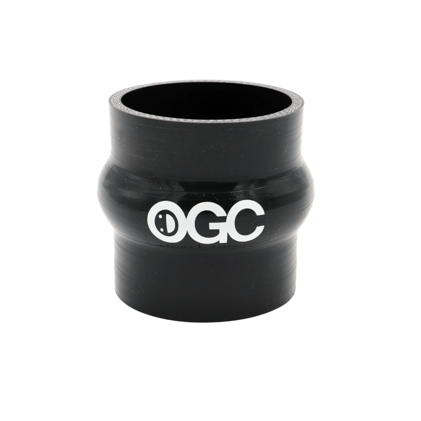 Łącznik antywibracyjny silikonowy prosty OGC 76mm czarny