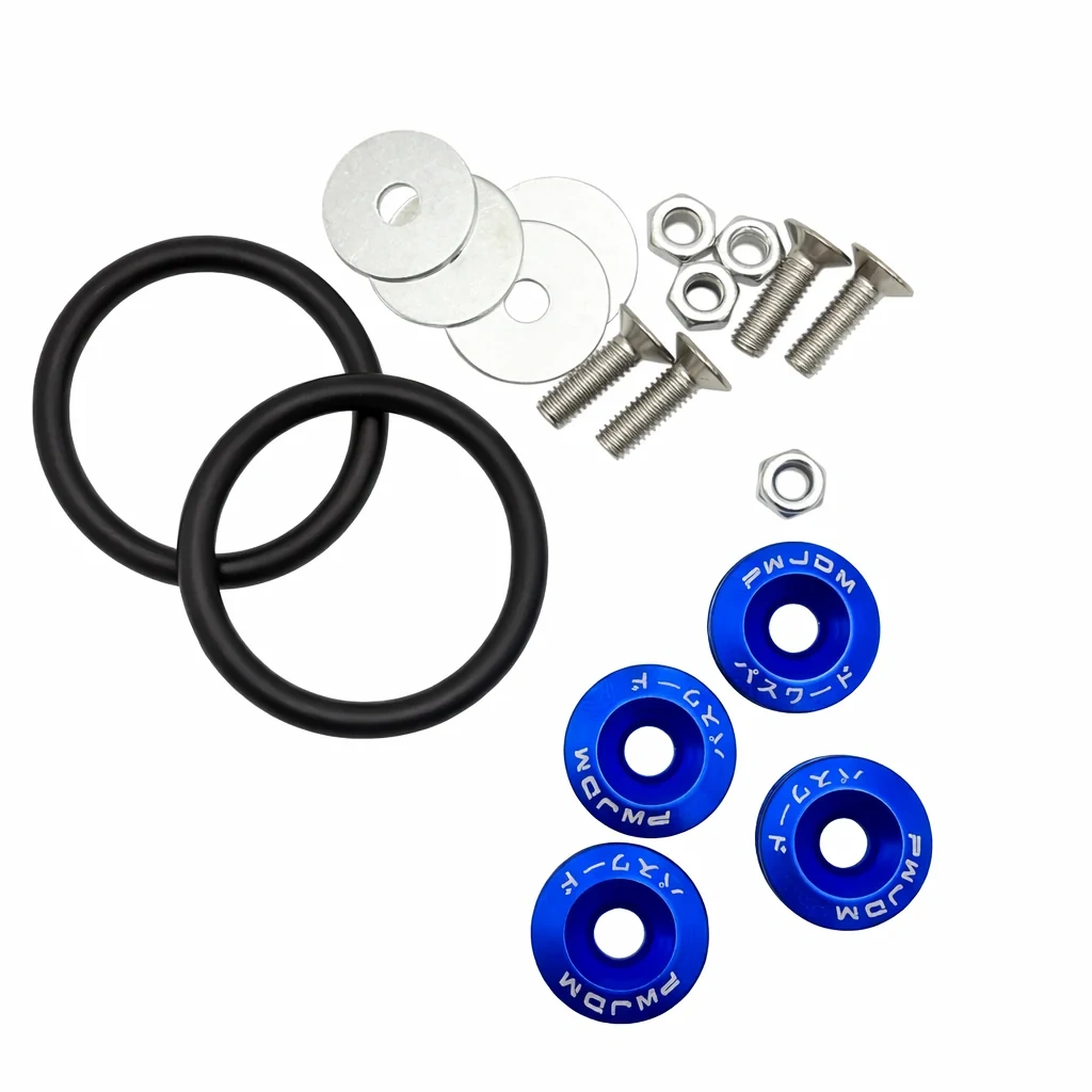 Zapinki zderzaka, klapy quick release – Niebieskie