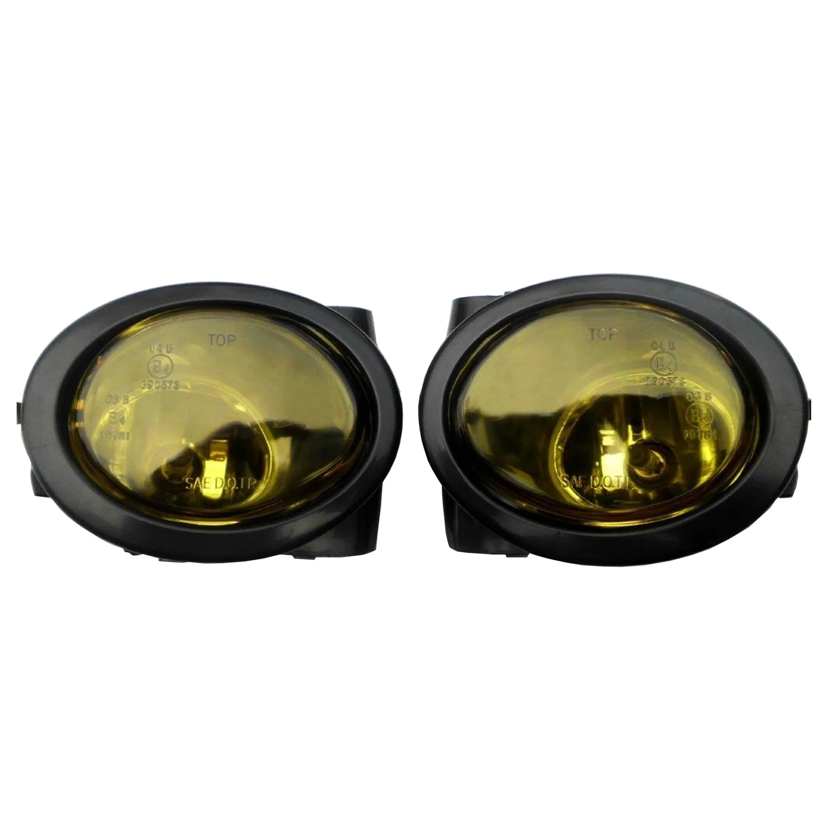 Żółte halogeny M pakiet BMW E46 M3 E39 M5 ramki JOM lampy przeciwmgielne 1998-2007