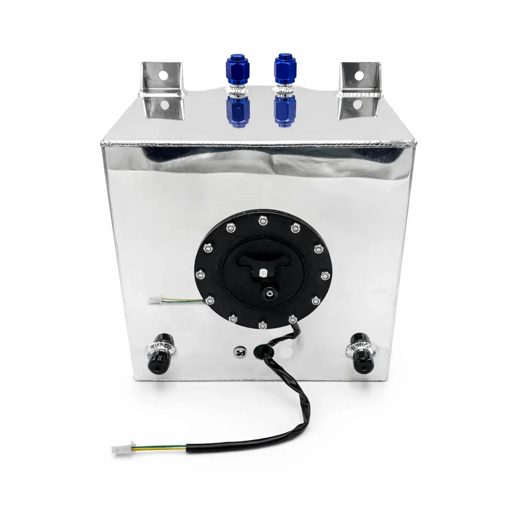 Bezpieczny Zbiornik Paliwa 20L Aluminiowy - Srebrny z czujnikiem poziomu